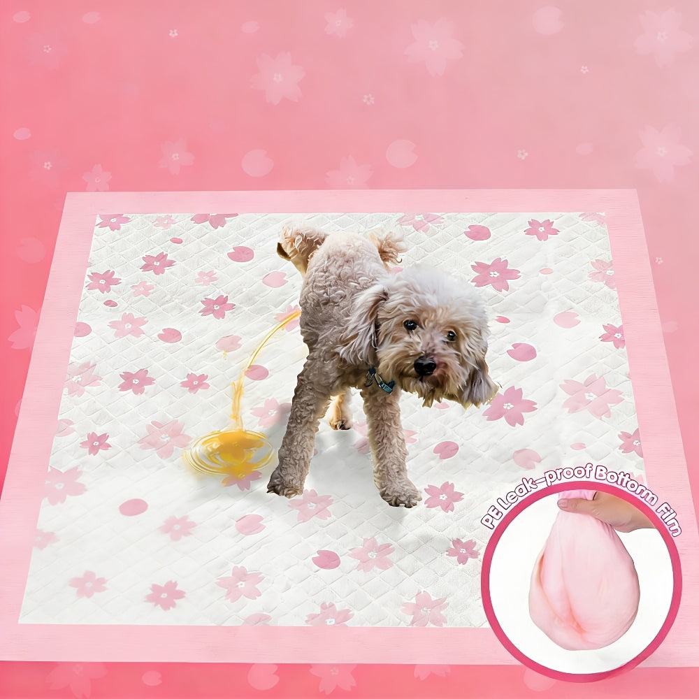 4-Size Options Leak-Proof Quick-Dry Dog Pee Pads with 6-Layer Ultra Absorbent Thick Puppy Training Pads Suitable for Dogs, Cats, Rabbits, Potty Training & Home Housebreaking