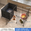 This Pet Enclosure Allows for Flexible Arrangements And Is Ideal for Small Dogs Inside The House. It Features a Dog House with a Designated Toilet Space, Resembling a Household Fence Or Dog Crate
