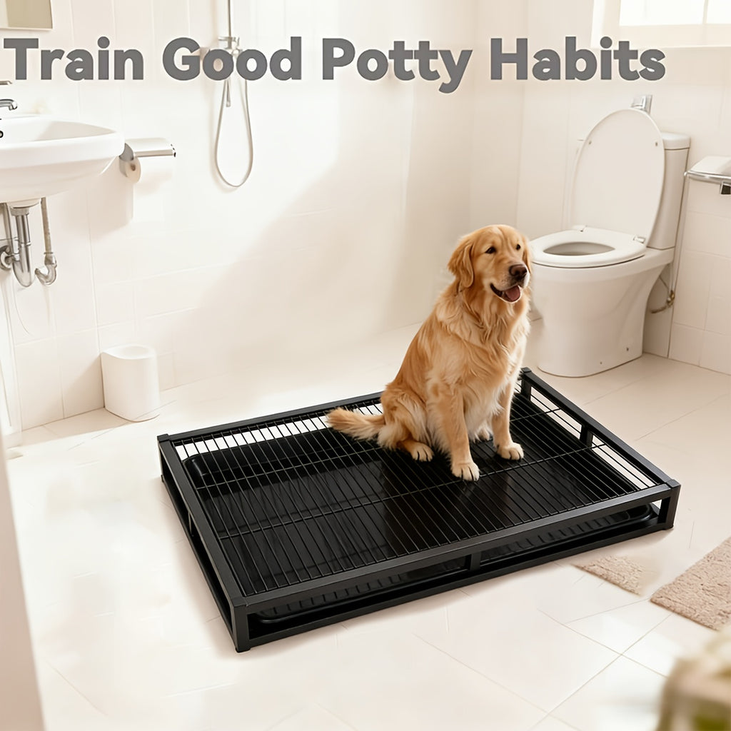 1pc Portable Dog Toilet Anti-Scratching (15.75×15.75×5.91 Inch) Durable Plastic Sandbox for Small to Large Dogs Indoor\u002FOutdoor Home Pet Hygiene Solution Easy-Clean Training Dog Potty Tray Sturdy Dog Accessory