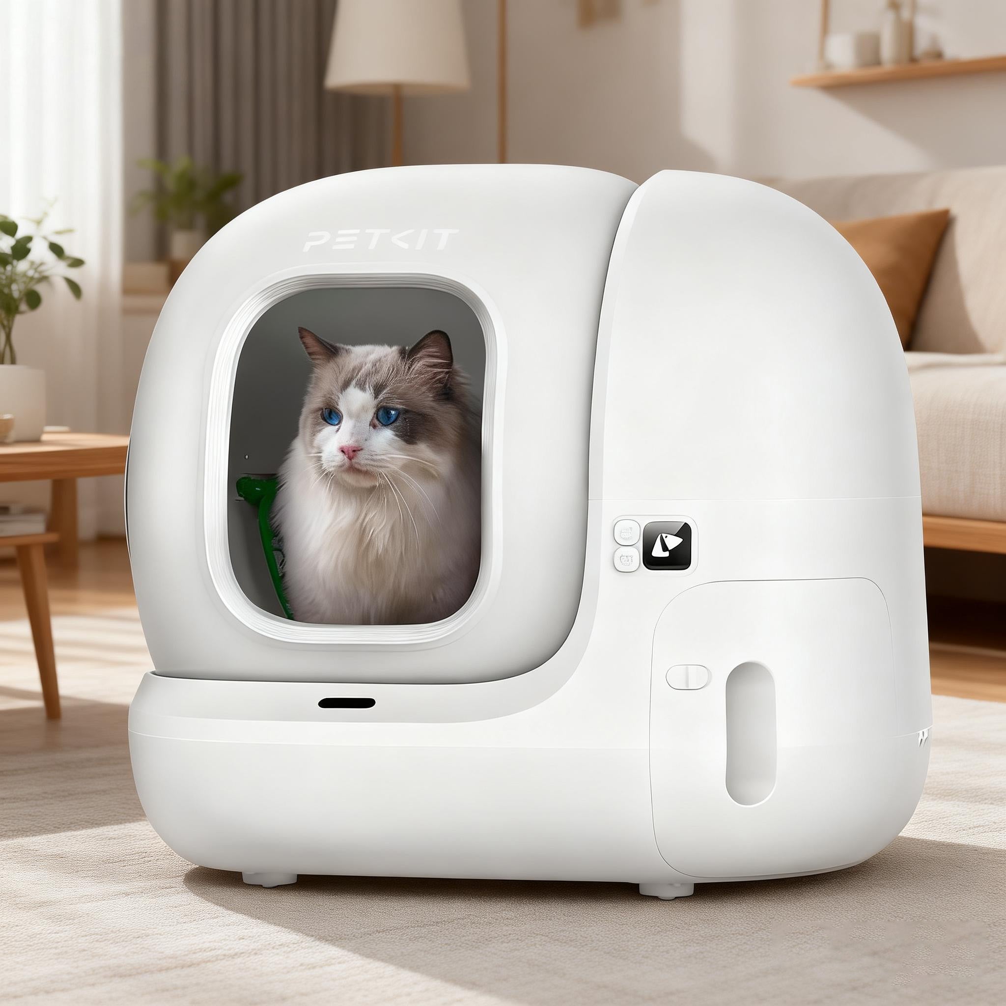 PETKIT PuraMax 2 Litter Box, 76L Capacity,Upgraded Seal Performance for Multiple Cats, Complete with Accessories,Three Models (Excellent-Refurbished, Very Good -Refurbished, Good-Refurbished)（Basic Bundle Includes Trash Bags）