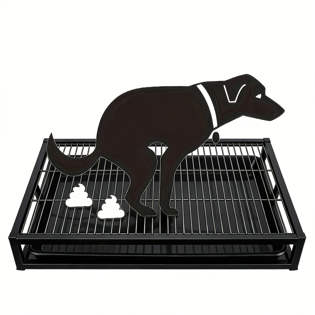 1pc Portable Claw-Resistant Dog Potty Training Toilet with Durable Plastic Sandbox - Indoor\u002FOutdoor Potty Tray Suitable for Small & Large Dogs, Easy-Clean Hygienic Waste Disposal, Sturdy Puppy Loo for Home Use