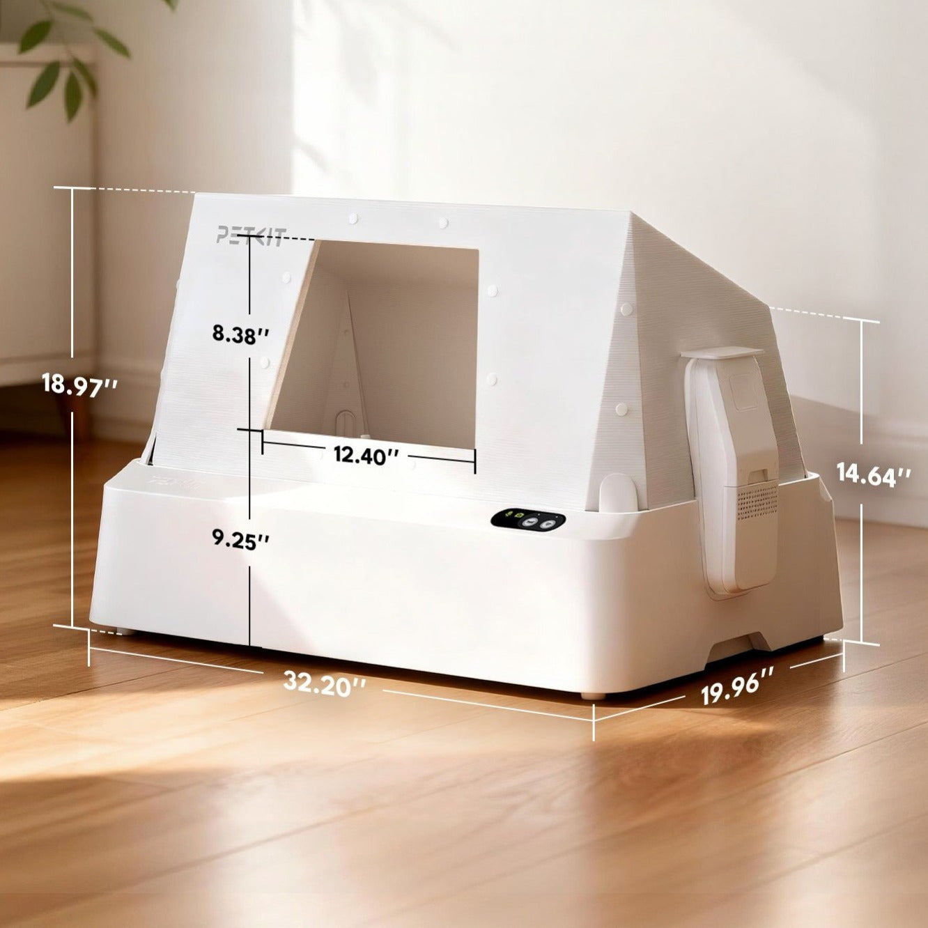 PETKIT Purobot Crystal Duo Automatic Self-Cleaning Cat Litter Box with Camera, AI Monitoring, Odour Control, Open Design for Large Cats with Litter Tray Cover, Suitable for Crystal Cat Litter