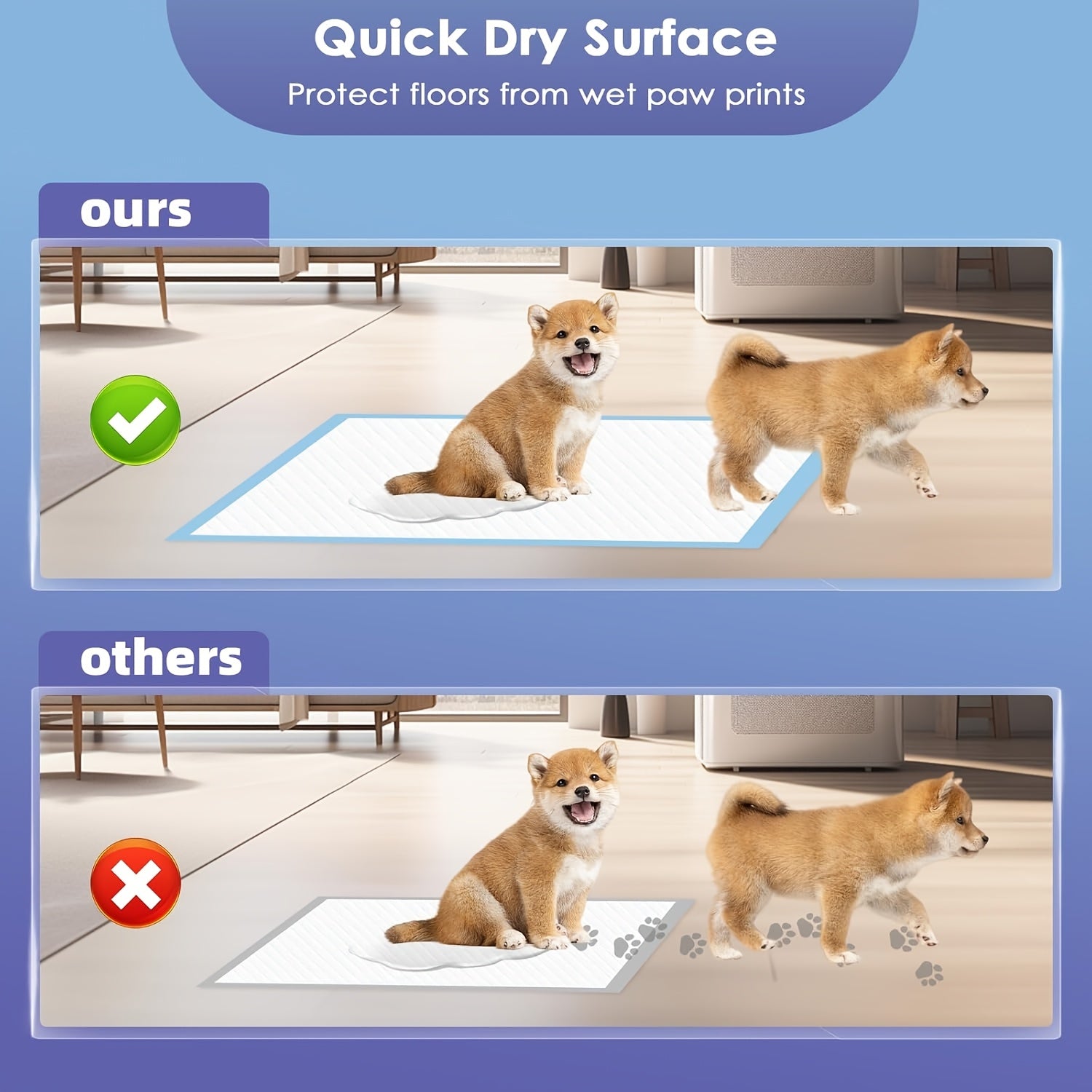 32*56inch, Pet Diaper Pad Upgraded Thick Layer Super Absorbent Dog Diaper Pad, Extra Large Anti-leakage And Anti-odor Training Pad, Suitable for Dogs And Cats, Disposable Replacement Pad, Quick-drying Anti-leak Diaper Pad, Potty Pad Pet Supplies