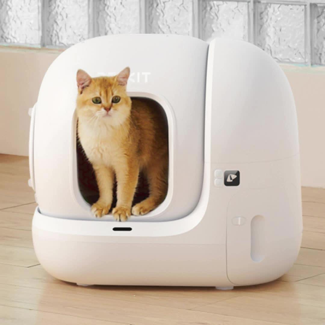 PETKIT PuraMax 2 Litter Box, 76L Capacity,Upgraded Seal Performance for Multiple Cats, Complete with Accessories,Three Models (Excellent-Refurbished, Very Good -Refurbished, Good-Refurbished)（Basic Bundle Includes Trash Bags）