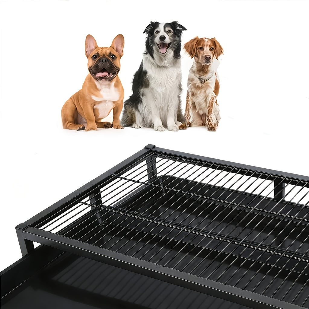 1pc Portable Dog Toilet Anti-Scratching (15.75×15.75×5.91 Inch) Durable Plastic Sandbox for Small to Large Dogs Indoor\u002FOutdoor Home Pet Hygiene Solution Easy-Clean Training Dog Potty Tray Sturdy Dog Accessory