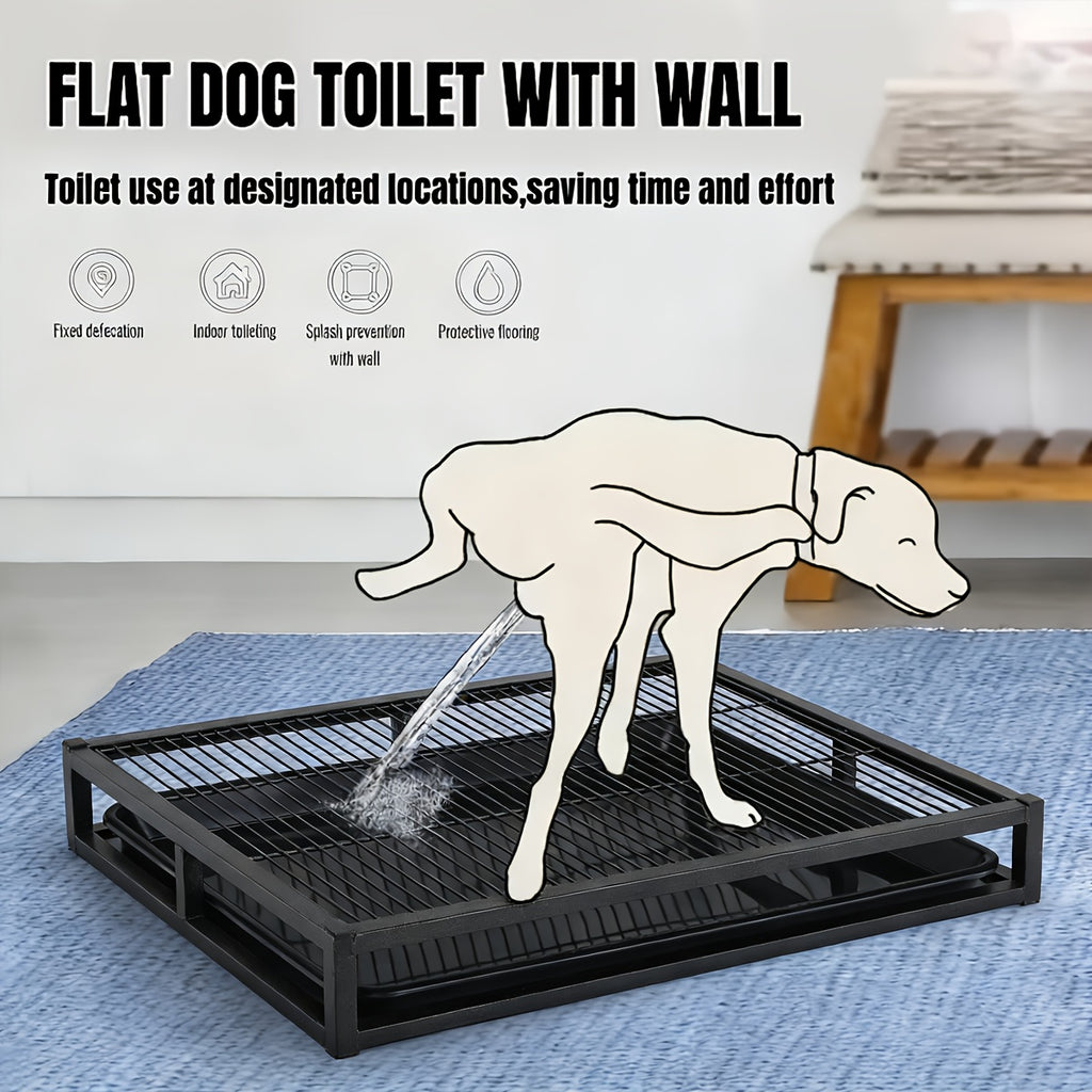 1pc Portable Dog Toilet | Durable Plastic, Indoor and Outdoor Dual-Use, Easy-to-Clean Training Bedpan Tray, Suitable for Small to Large Dogs, Includes Sand Table
