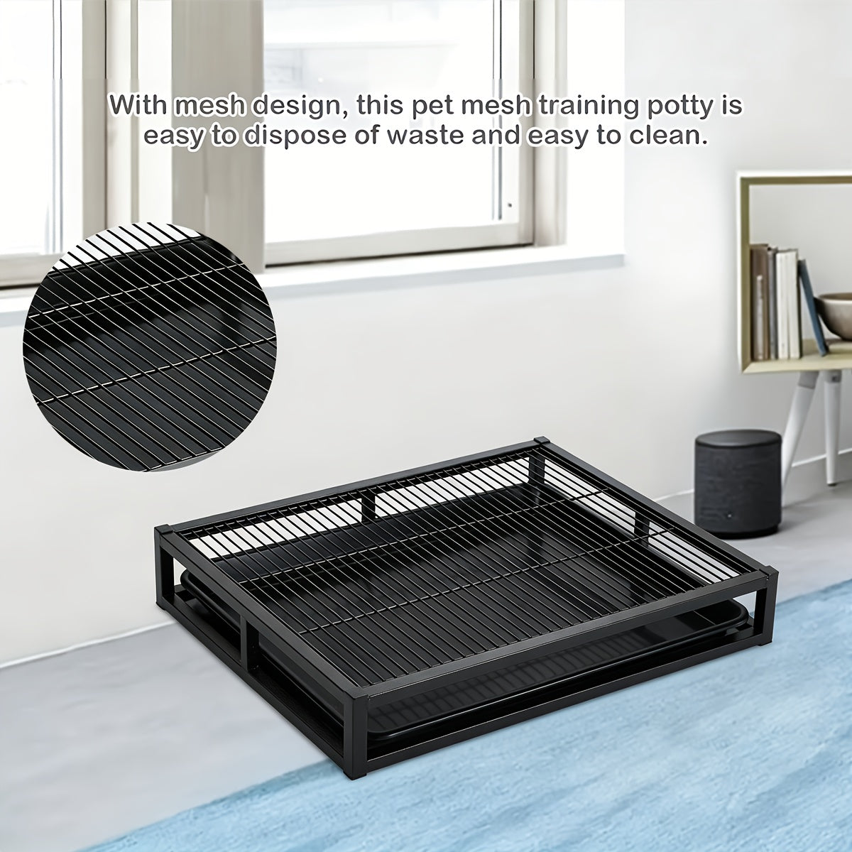 1pc Portable Dog Toilet | Durable Plastic, Indoor and Outdoor Dual-Use, Easy-to-Clean Training Bedpan Tray, Suitable for Small to Large Dogs, Includes Sand Table