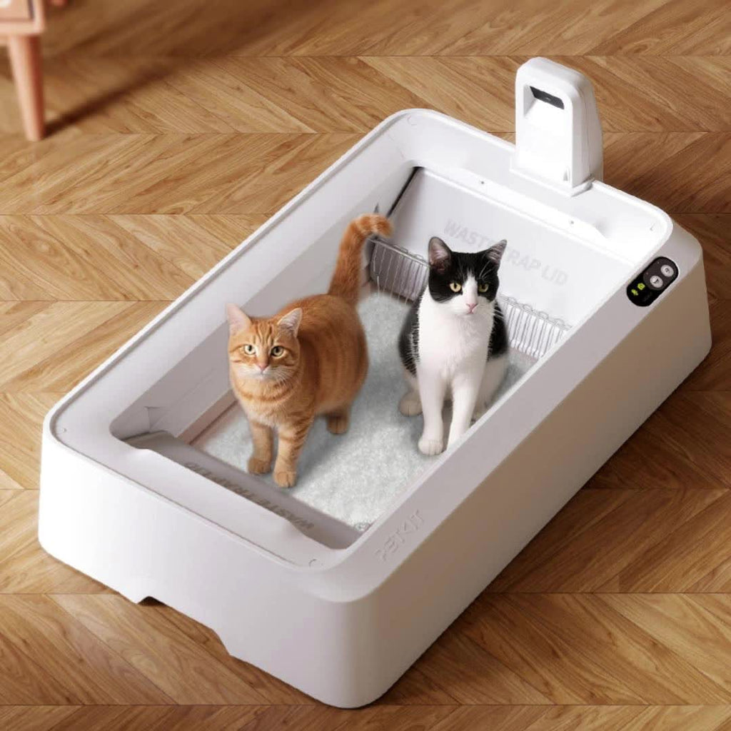 PETKIT Purobot Crystal Duo Automatic Self-Cleaning Cat Litter Box with Camera, AI Monitoring, Odour Control, Open Design for Large Cats with Litter Tray Cover, Suitable for Crystal Cat Litter