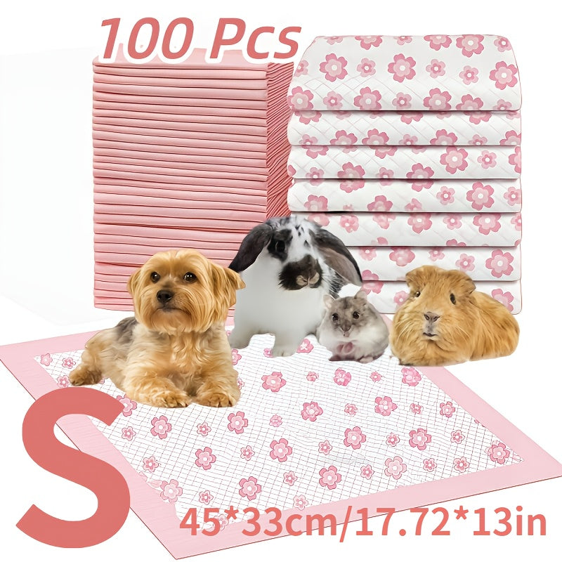 4-Size Options Leak-Proof Quick-Dry Dog Pee Pads with 6-Layer Ultra Absorbent Thick Puppy Training Pads Suitable for Dogs, Cats, Rabbits, Potty Training & Home Housebreaking