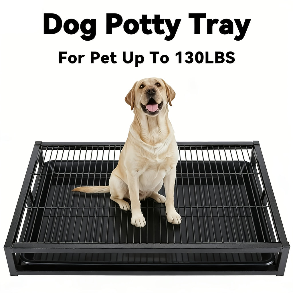 1pc Portable Dog Toilet Anti-Scratching (15.75×15.75×5.91 Inch) Durable Plastic Sandbox for Small to Large Dogs Indoor\u002FOutdoor Home Pet Hygiene Solution Easy-Clean Training Dog Potty Tray Sturdy Dog Accessory