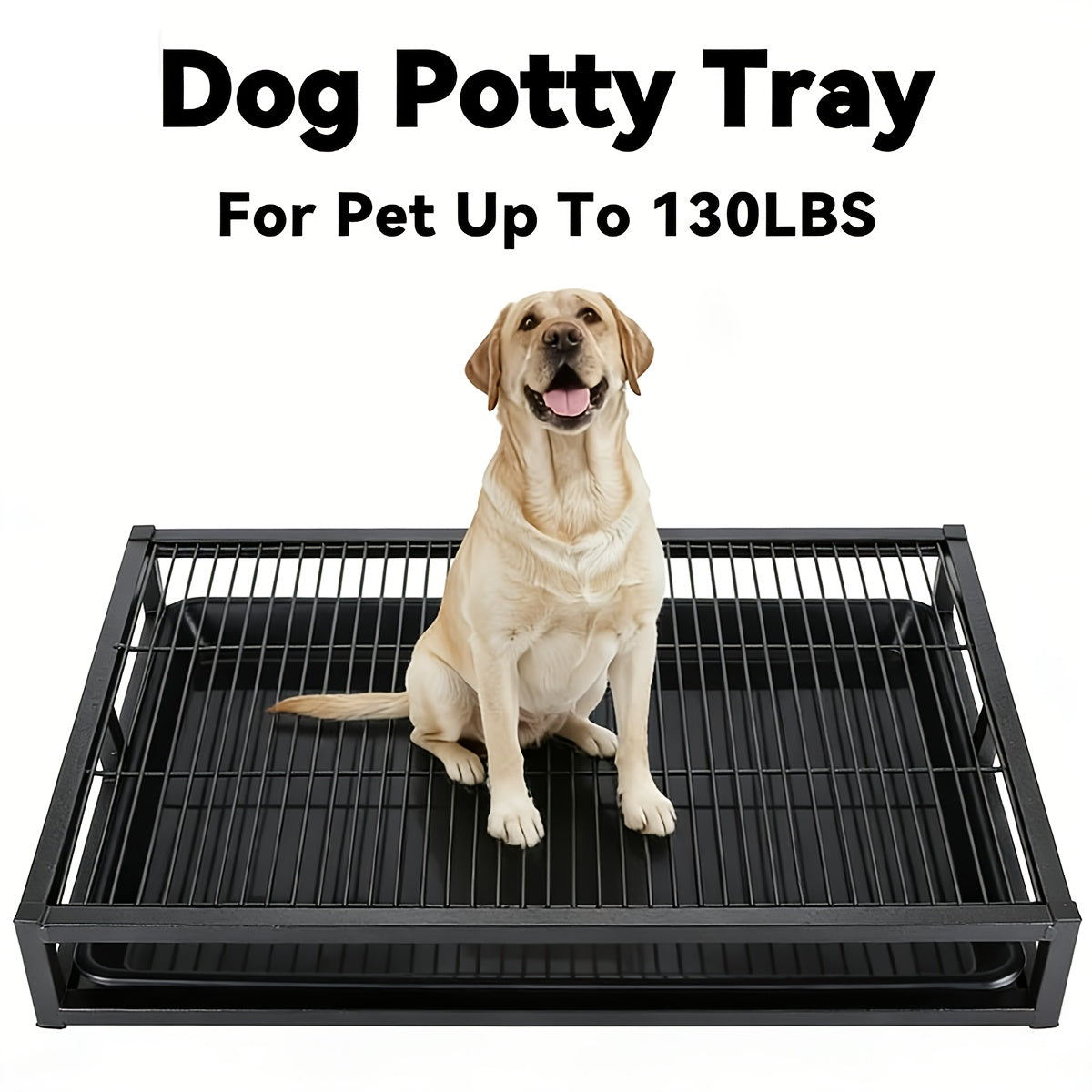 1pc Portable Dog Toilet Anti-Scratching (15.75×15.75×5.91 Inch) Durable Plastic Sandbox for Small to Large Dogs Indoor\u002FOutdoor Home Pet Hygiene Solution Easy-Clean Training Dog Potty Tray Sturdy Dog Accessory
