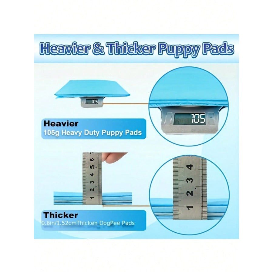 Suitable for Doggiel Potty Training Pads with Absorbent Polymer Core - 6-Layer Leakproof Quick-Dry Disposable Dog Urine Bed Pads, Indoor\u002FOutdoor Use, Suitable for Housebreaking, Puppy Training, for & for Travel, Hygienic Bedding