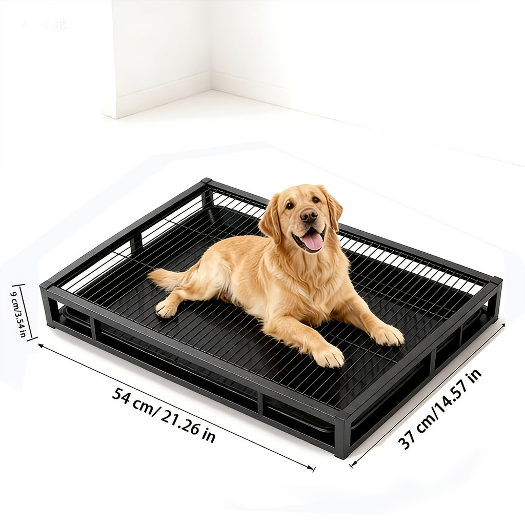 1pc Portable Dog Toilet Anti-Scratching (15.75×15.75×5.91 Inch) Durable Plastic Sandbox for Small to Large Dogs Indoor\u002FOutdoor Home Pet Hygiene Solution Easy-Clean Training Dog Potty Tray Sturdy Dog Accessory