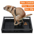 1pc Portable Claw-Resistant Dog Potty Training Toilet with Durable Plastic Sandbox - Indoor\u002FOutdoor Potty Tray Suitable for Small & Large Dogs, Easy-Clean Hygienic Waste Disposal, Sturdy Puppy Loo for Home Use