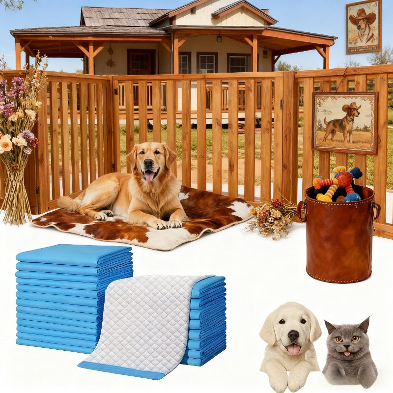 XXXXL Dog Potty Pads 31X47 Inch, 6-Layer Super Absorbent & Leak-Proof Puppy Pads, 40 Count for Large Dogs, Post-Surgery Care & Training