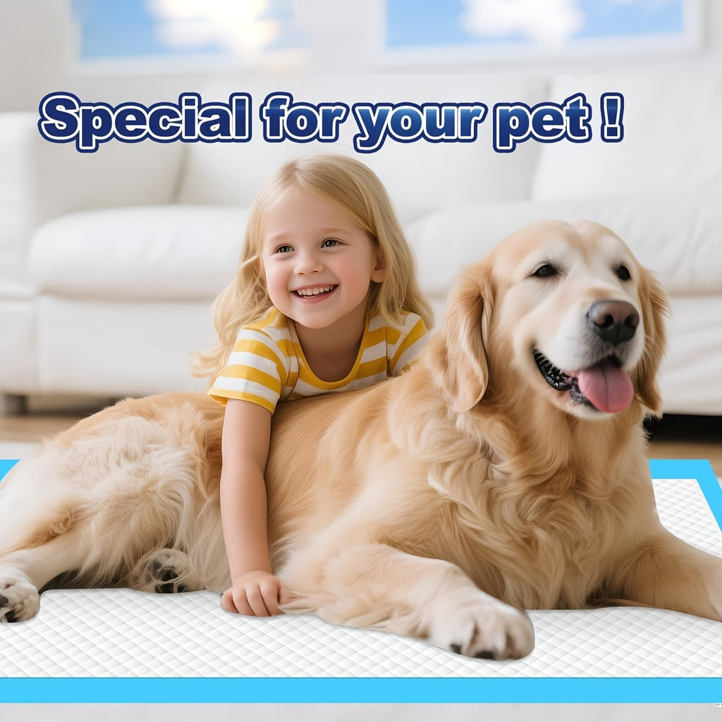 Disposable Puppy Pads, 100 Count\u002F80Count 25x35in\u002F28x40in, 8 Layer Pee Pads for Dogs, Absorbent Diaper Changing Pad, Dog Potty Training Supplies, Quick Dry Pet Housebreaking Essentials for Puppies