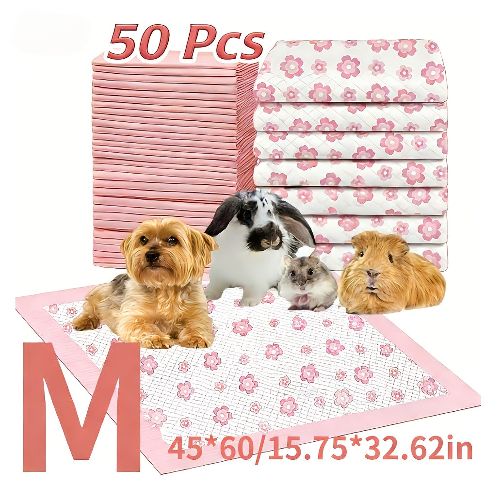 4-Size Options Leak-Proof Quick-Dry Dog Pee Pads with 6-Layer Ultra Absorbent Thick Puppy Training Pads Suitable for Dogs, Cats, Rabbits, Potty Training & Home Housebreaking