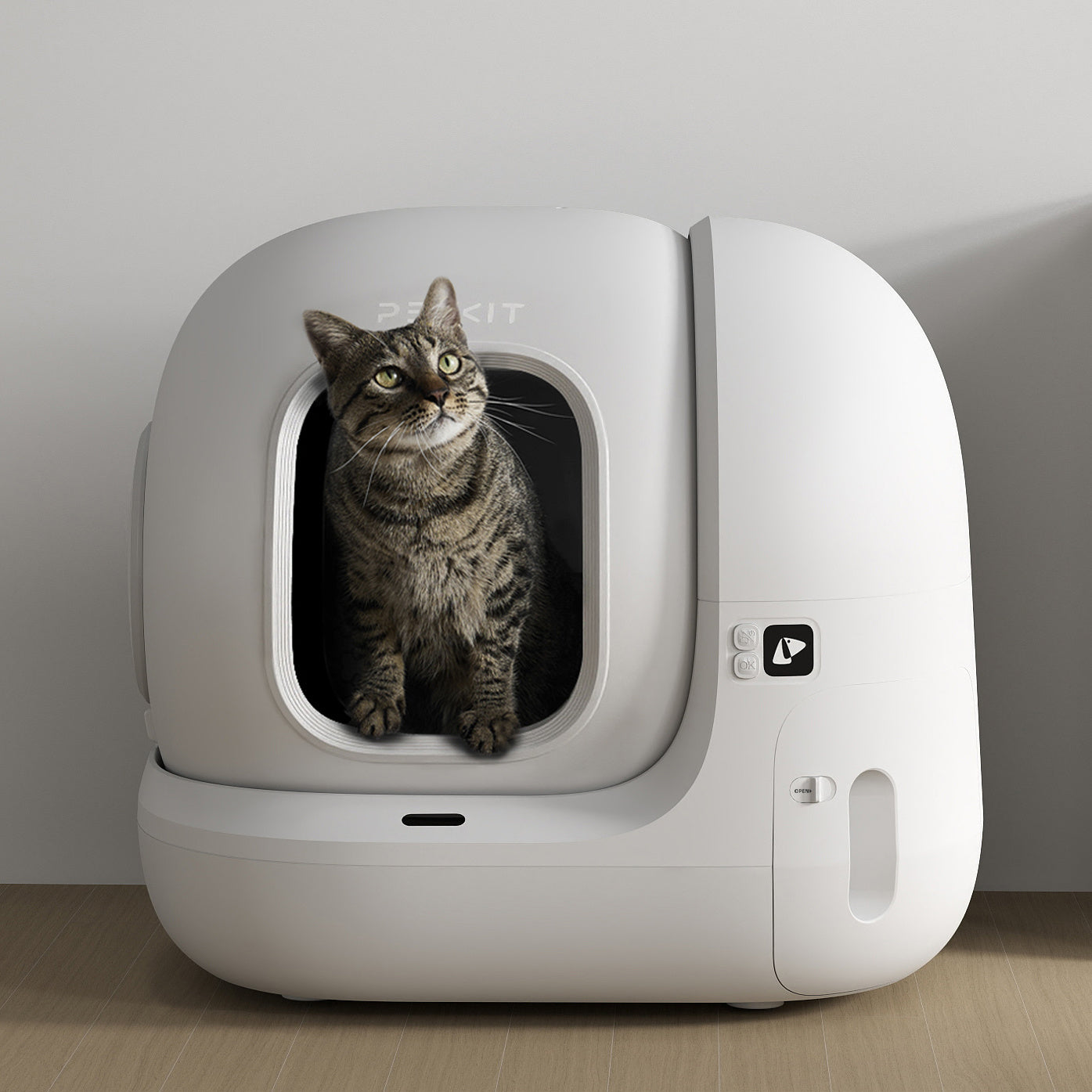 PETKIT PuraMax 2 Litter Box, 76L Capacity,Upgraded Seal Performance for Multiple Cats, Complete with Accessories,Three Models (Excellent-Refurbished, Very Good -Refurbished, Good-Refurbished)（Basic Bundle Includes Trash Bags）